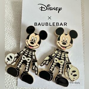 BaubleBar Disney Mickey Skeleton Earrings